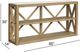 Bassett Mirror Holden Tan Console Table-4