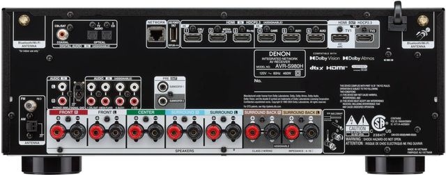 Denon® Black 7.2 Ch. Home Theater Receiver Powered by HEOS™-3