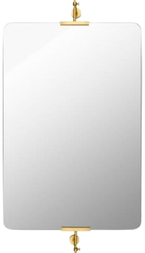 Surya Anastasya Antiqued Gold 29" Accent Mirror-0