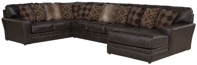 Jackson Furniture Denali 3-Piece Chocolate Right-Arm Facing Sectional and Chaise-0