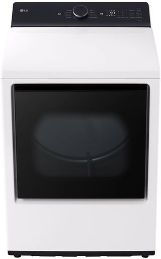 LG 7.3 Cu. Ft. Alpine White Gas Dryer with LG EasyLoad™ Door and AI Sensing