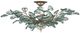 Currey & Company Baobab Clear/Silver Semi-Flush Mount-2