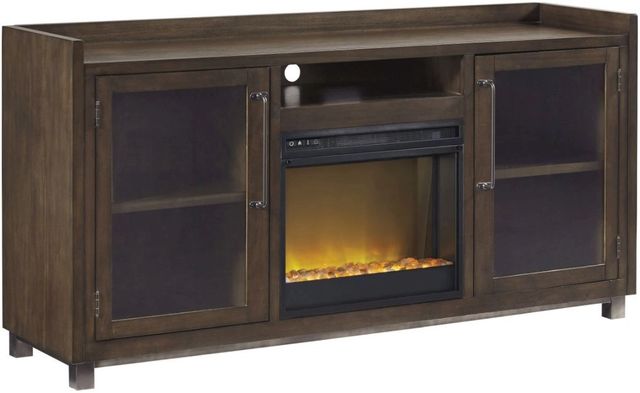 Signature Design by Ashley® Starmore Brown 70" TV Stand with Electric Fireplace Insert-0