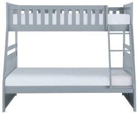 Mazin Furniture Orion Gray Twin/Full Bunk Bed-0