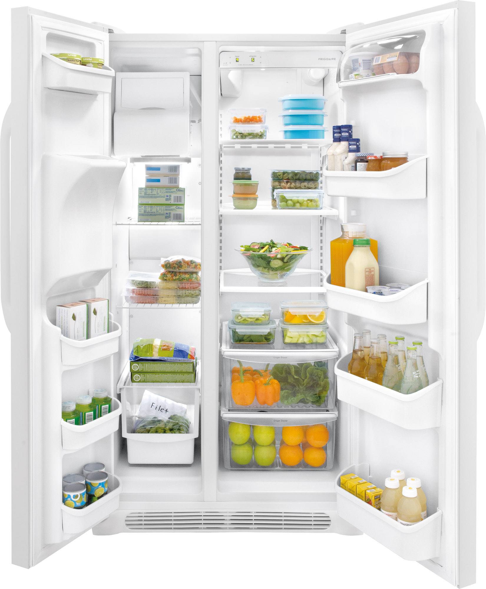 Frigidaire® 26 Cu. Ft. Side-By-Side Refrigerator-Pearl White | The