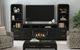 Elements International Ridgemont Black with Grain 70" TV Console without Fireplace Insert-1