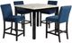 Crown Mark Lennon 5-Piece Royal Blue Counter Dining Room Set-0