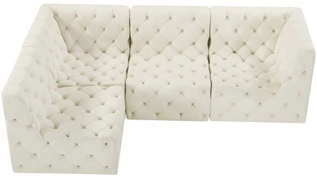 Meridian Furniture Tuft 4-Piece Cream Modular Sectional-1