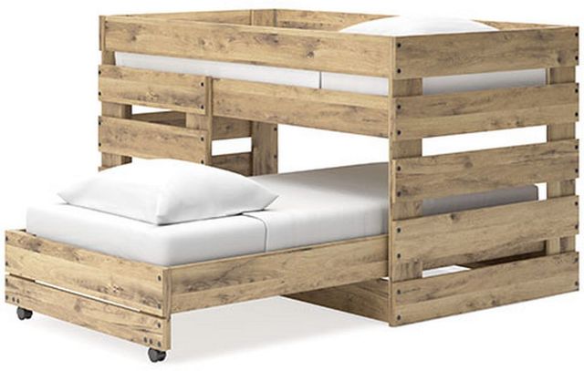Signature Design by Ashley® Larstin Brown Twin Over Twin Loft Bed-3