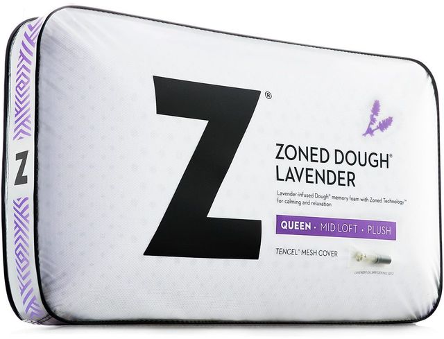 Malouf® Z® Zoned Dough® Lavender Queen Pillow-4