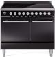 Ilve® Professional Plus II 40" Glossy Black Pro Style Induction Range-0