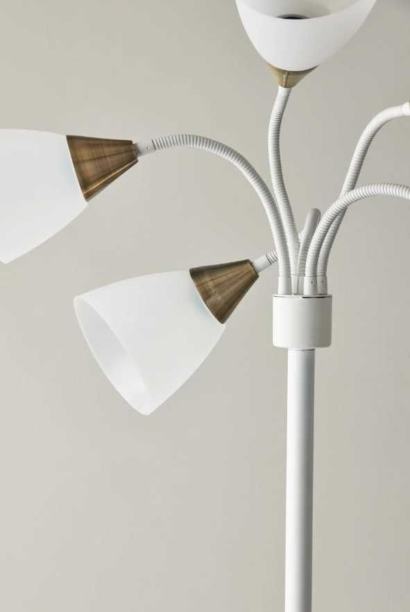 Adesso® White 5-Light Floor Lamp-2