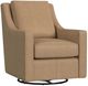 Flexsteel® Customizable Murph Leather Swivel Glider Chair-3