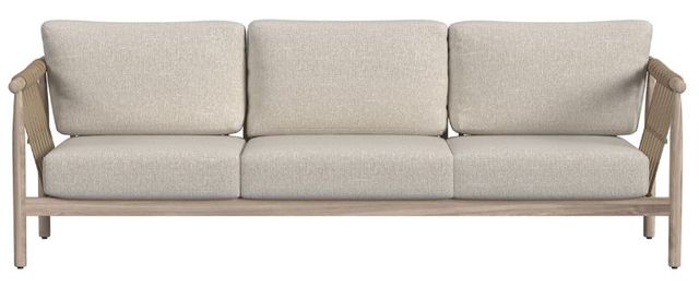 Classic Home Leo Taupe Fabric Outdoor Sofa -2