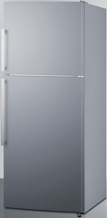 Summit® 28" 13.6 Cu. Ft. Stainless Steel Counter Depth Top Freezer Refrigerator-3