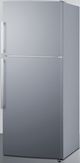 Summit® 28" 13.6 Cu. Ft. Stainless Steel Counter Depth Top Freezer Refrigerator-3