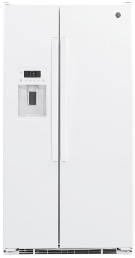 GE® 36" 21.9 Cu. Ft. White Counter Depth Side By Side Refrigerator-0