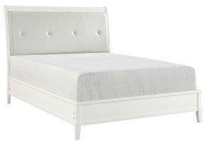 Mazin Furniture Cotterill Antique White Eastern King Bed-1