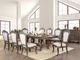 Furniture of America® Charmaine 2-Piece Antique Brush Gray/Beige Dining Side Chair Set-1