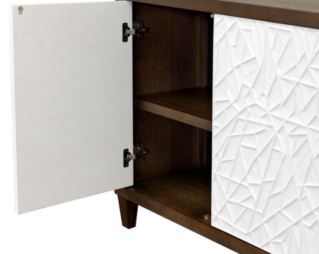 Martin Furniture Komodo Dark Brown/White TV Stand-2