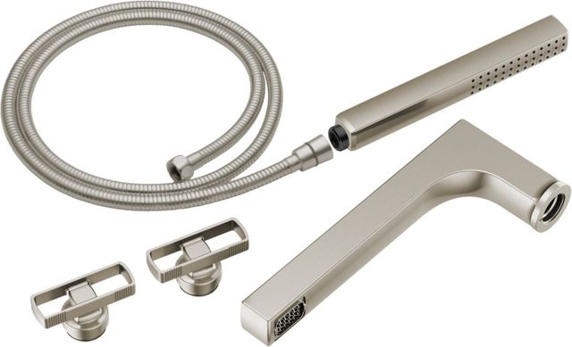 Brizo Kintsu® Brilliance® Luxe Nickel® 2-Handle Tub Filler Trim Kit with Knob Handles-0