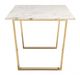 Zuo® Modern Atlas White Dining Table with Gold Frame-2