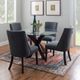 Powell® Auden 5-Piece Espresso/Gray Round Dining Set-1