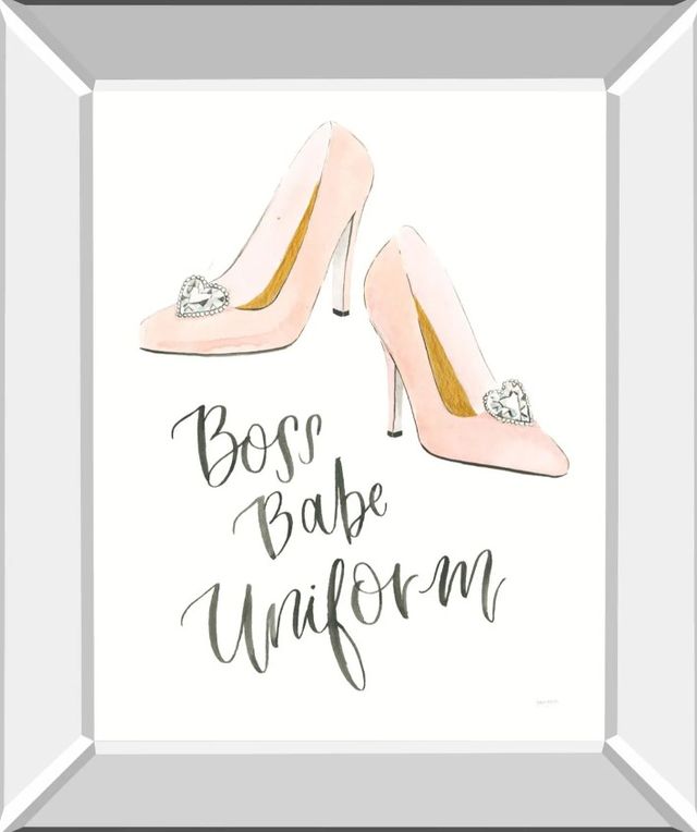 Classy Art Boss Babe III by Jenaya Jackson Mirror Framed Wall Art-0