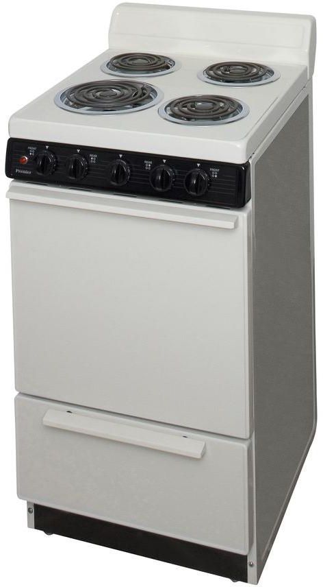 Premier 20" Biscuit Freestanding Electric Range-3