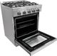 Unique® Appliances Classic Retro 30" Stainless Steel Slide-In Propane Gas Range-3