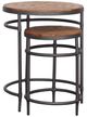 Coast2Coast Home™ Trooper 2-Piece Natural Nesting Table with Black Base Set-0