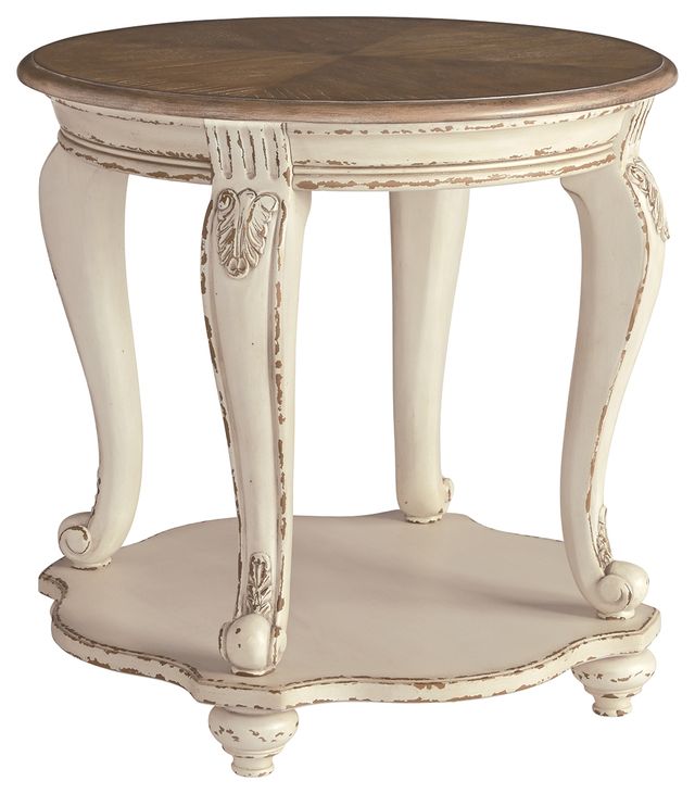 Signature Design by Ashley® Realyn 2-Piece Brown/White End Table Set-1