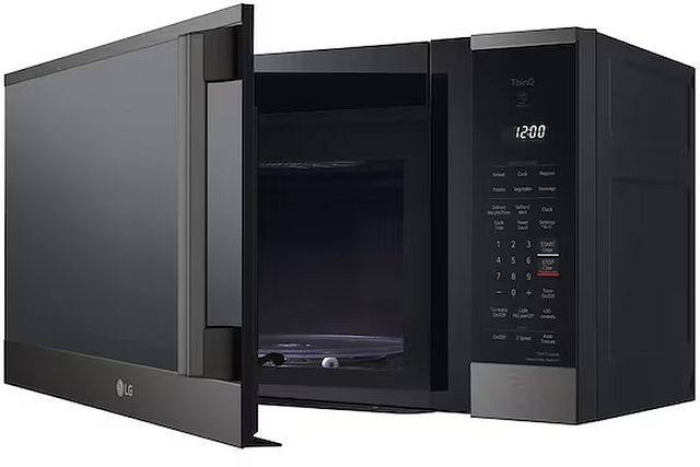 LG 30" 1.8 Cu. Ft. PrintProof™ Black Stainless Steel Smart Over The Range Microwave with EasyClean®-4