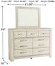 Signature Design by Ashley® Bellaby Whitewash Dresser and Mirror-3