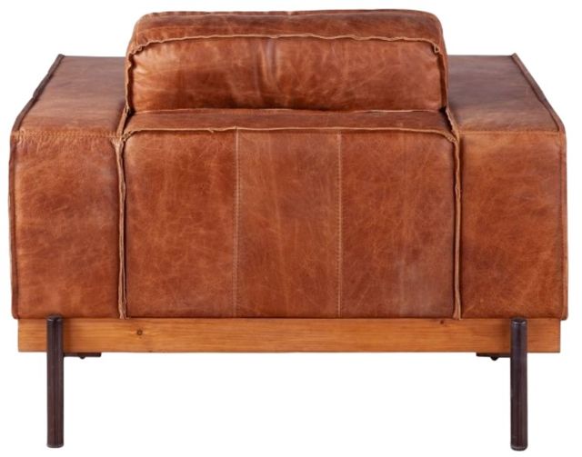 Home Trends & Design Portofino Cocoa Brown/Walnut Accent Chair-3