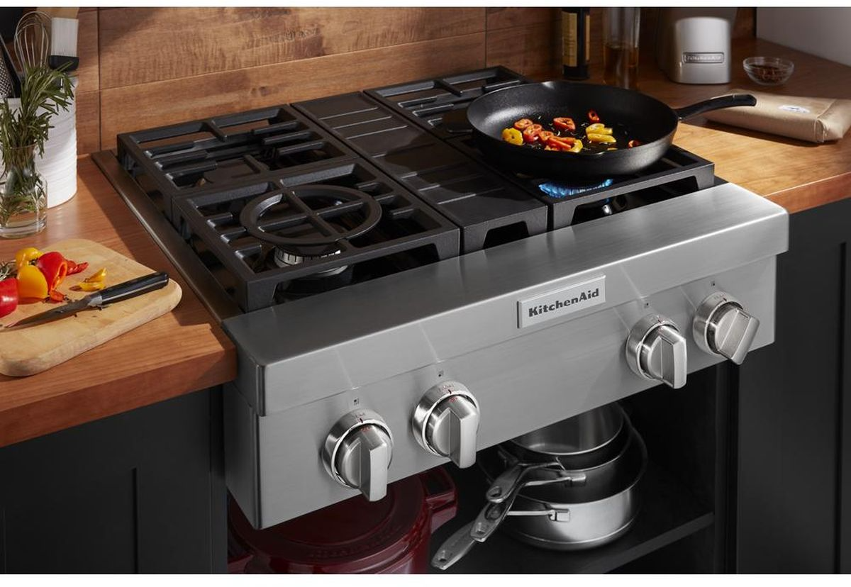 Kitchenaid 30'' 4-Burner Commercial-Style Gas Rangetop - Thumbnail 4