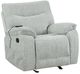 New Classic® Home Furnishings Chablis Mist Gray Manual Glider Recliner-0
