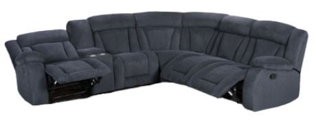 Milton Greens Stars 6-Piece Dark Gray Modular Manual Recliner Sectional-0
