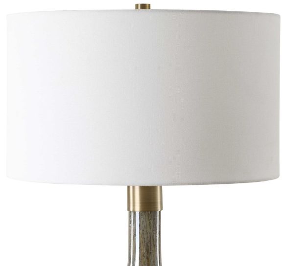 Uttermost® Rhine Brown Glass Table Lamp-4