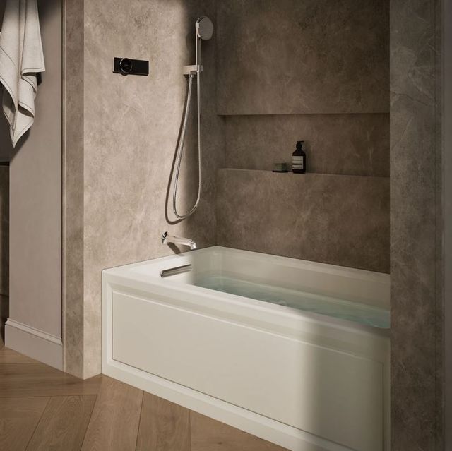 KOHLER® Archer® Biscuit 60" x 32" Alcove Whirlpool Bath - Left Drain-1