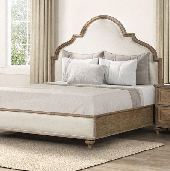 Furniture of America® Lyris 4-Piece Rustic Oak Queen Bedroom Set-2