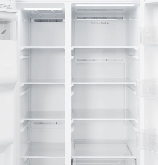GE® ENERGY STAR® 36" 27.9 Cu. Ft. White Side-by-Side Refrigerator with Extra Tall Dispenser and In-Door Icemaker-3