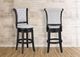 Crown Mark Granville Black/Dove Swivel Bar Stool-1