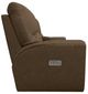 La-Z-Boy® Cassian Suede Power Reclining Loveseat with Console and Headrest-3