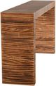 StyleCraft Norman Wyatt Walnut Zebra Wooden Console-2