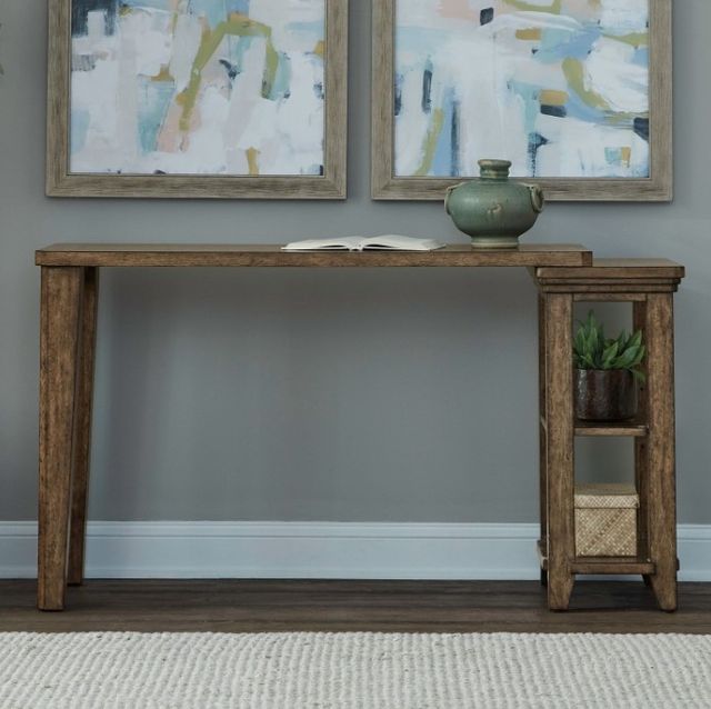 Liberty Furniture Carolina Park Amber Brown Console Table-1