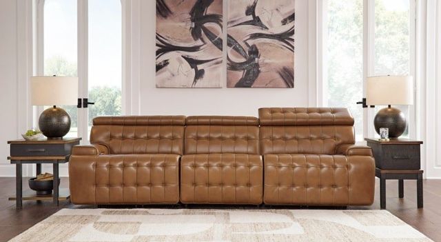 Signature Design by Ashley® Temmpton 3-Piece Chocolate Power Reclining Small Spaced Sectional-1