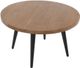 Jofran Inc. Prelude Suede Round Cocktail Table with Black Base-4
