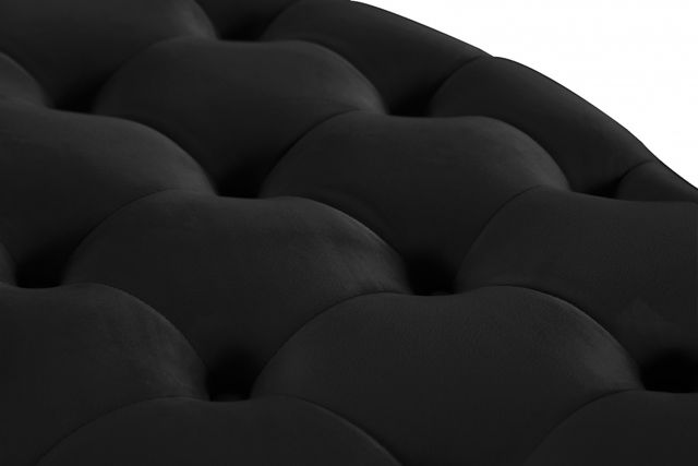Meridian Furniture Banquet Black Velvet Roundabout-2