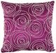 A & B Home Fucshia 18" Pearl Throw Pillow-0